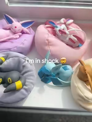 I paid over 200 for the set 😳 #pokemon #eevee #eeveelution 