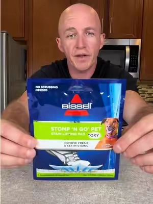 These Bissell Stomp N Go pet stain pads are amazing 🤯 #bissell #staincleaning #staincleaner #petstains #petstainremover 