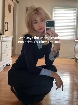jk this is my job #hairtok #outfitinspo #fallinspo #businesscasual #cider 
