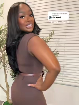 Replying to @Luvsthatkelz I love this knit dress… I always get so many compliments with this on🤎🤎🤎 #dress #knitdress #brownbeltdress 