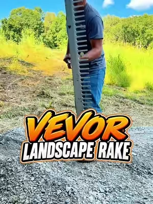 VEVOR 36” Aluminum Landscape Rake – 75” Long Handle Heavy Duty Grading Rake for Gravel, Dirt, Soil, Lawn & Yard Leveling SEO Description The VEVOR 36-inch aluminum landscape rake is built for tackling big outdoor jobs faster. With a wide 36” rake head and 75” long handle, it’s great for leveling dirt, spreading gravel, smoothing topsoil, preparing seed beds, cleaning up yards, grading driveways, landscaping, lawn renovation and garden projects. Lightweight aluminum construction gives you the reach and width you need without dragging around a heavy steel rake. Great for homeowners, landscapers, farms, gardens and property maintenance. On-Screen Hook STOP LEVELING DIRT THE HARD WAY! Or more product-focused: 36” LANDSCAPE RAKE = LESS WORK 5 Hashtags #VEVOR #LandscapeRake #LandscapingTools #LawnCare #YardWork 