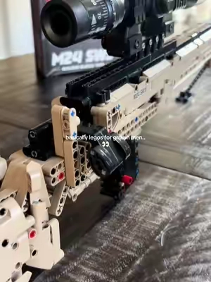 First he has to BUILD it… then he gets to shoot it. 🎯😂  Christmas gift…DONE👌🏼 #buildingblocks #pewpewpew #bangbangbang #forhim #christmasgift @TokmocOfficial 