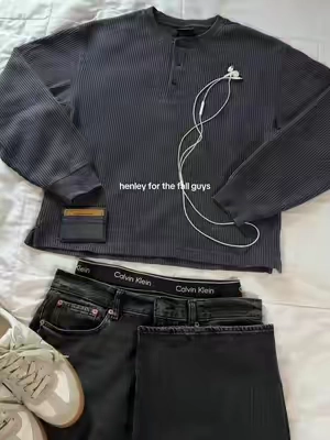 I got yall #menshirt #henley #fall 