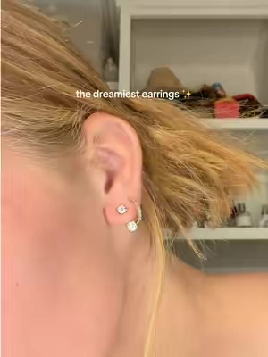 These ear jacket earrings add the prettiest little detail to any outfit 😍 Simple enough for everyday but still feel so unique! #TikTokShop #Earrings #JewelryFinds #EverydayStyle #TikTokMadeMeBuyIt 