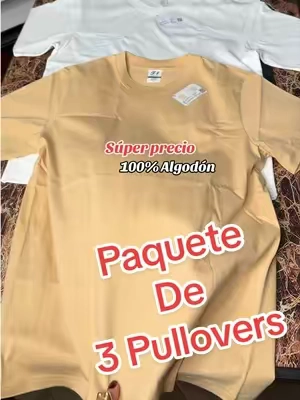 🎽Pulovers SÚPER PRECIO Y ENVÍO GRATIS 🚨‼️ Paquete de 3 camisetas para hombre, corte oversized, confeccionadas en 100% algodón de 230 GSM, con tela gruesa, suave y de buena estructura. Cuello redondo, manga corta y diseño clásico liso, ideales para uso casual y estilo urbano. @JoyShop #backToSchool #TikTokshopbacktoschool #ropahombre #pulover #camisetas 