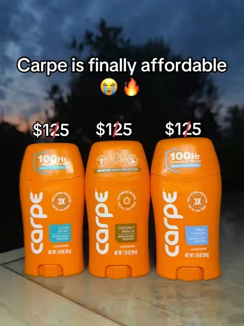 Easiest way to stop sweat 🙏  #tiktokshopsummersale #deodorant #antiperspirant #carpe #sweating 