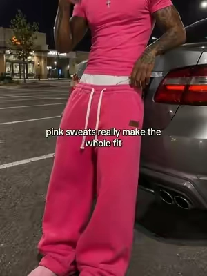 this pair got it #sweatpants #baggypants #widelegpants #fyp #streetwear 