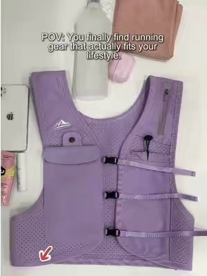 Too much stuff when running?No worries—I’ve got a running vest!#runningvest #Zelvot #runninggear #HikingGear #strava 