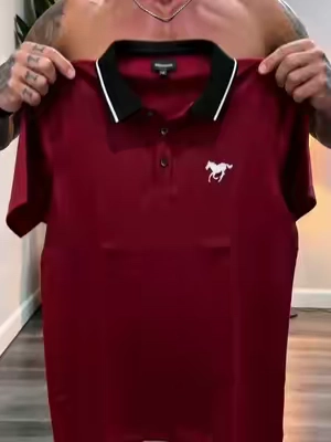 Our best selling polo for men is back in stock! Super soft stretch fabric, lightweight and breathable. #menslongsleeve#menstshirt#OOTD#fyp#tiktokshop    