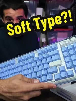Softest Typing experience You Have Ever Felt! #keyboard #office #workfromhome #sohochic #tiktokshopstockup 