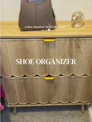such a beautiful organizer 🤍 #shoeorganizer #shoecabinet #shoeorganization #closetorganization #homedecor 