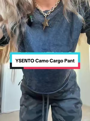 Comfy enough to wear all day with that relaxed cargo look I’m obsessed with. The camo print is everything. #CargoJoggers #CamoOutfit #CasualStyle #StreetStyle #TikTokshopbacktoschool
