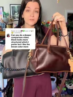 Replying to @Lina🇰🇭💚mom: 2 🐶 1 👶 I hope this answered your questions babes ❤️ #sloan #sloandrbag #leatherbag #fullgrainleather #leathercomparison 