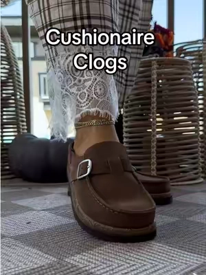 You know what these are giving!! #cushionaire #cushionaireclogs #fallclogs #womensclogs #tiktokshopcreatorpicks 