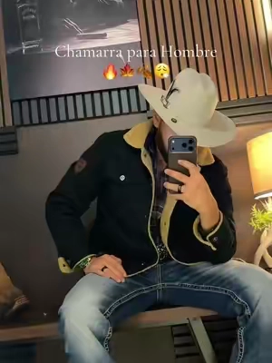 De las más perronas para hombre dándote un porte masculino y respetáble🔥💯 #chamarraparahombre #hombres #outfitvaquero #estilomasculino #estilovaquero 
