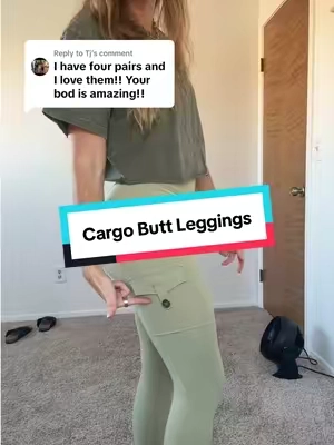 Replying to @Tj All the comfort of leggings with the cutest cargo details  These are SUCH a vibe. 🤌 #YEOREO #CargoFlares #FlareLeggings #AthleisureStyle #TikTokshopbacktoschool