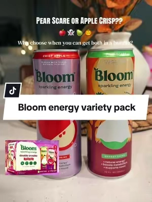 NEW! @Bloom Nutrition variety bundle for Halloween! #bloomdoubletrouble #bloomenergy #bloomapplecrisp #bloompearscare #bloomsparklingenergy 