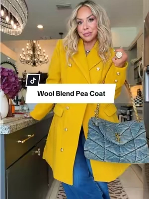 Pinterest has been warning us… this color is about to be EVERYWHERE 😩🍂 Grab it while you can @Yeokou #peacoat #falloutfits #midsizeoutfits #sohochic #coatstyle 