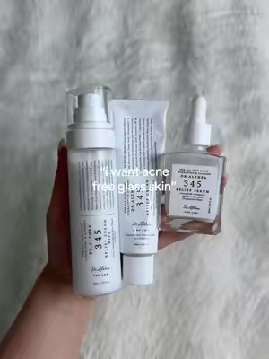 the 345 line IYKYK 🫶🏼 dr althea 345 relief cream mist serum trio sensitive redness acne scars tiktok shop #tiktokshopcreatorpicks #tiktokshopstockup #acneproneskin #acnescars #dralthea dr althea best calming trio PIE hyperpigmentation barrier repair redness anti aging mature skin glass skin maehni
