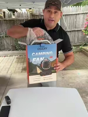 Upgraded Camping Fan, 30000mAh Rechargeable Fan with LED Lights & 270° Pivot, Remote Control Shaking Head Desk Fan for Tent Travel Home Multifunction #CampingFan #RechargeableFan #PortableFan #TikTokShopCreatorPicks #TikTokShopStocKup 