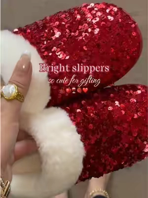 Fall winter must have glitter house slippers🍒🍎🍓🍷#TikTokshopbacktoschool #slipper #fuzzyslippers #cozyslippers #cozyvibes 