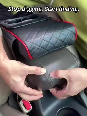 Your car's center console is a black hole. 🕳️🚗
 AutoVerve Elite 4-in-1 armrest pad.
 Armrest box. Storage bag. Console organizer.
 Fits perfectly. Keeps everything in place.
 Clean. Organized. Easy access.
 Link in bio 🧹#CarOrganizer #ArmrestPad #CarStorage #ConsoleOrganizer #CarInterior
