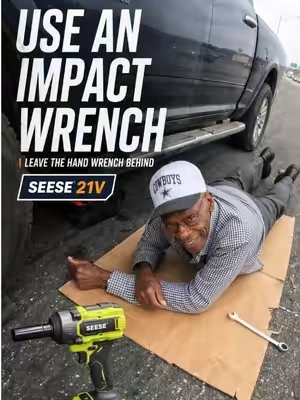 He had nothing. His car died. The world ignored him. So I became the help he needed. 🤝#ImpactWrench #car #highway #powertools #tiktokmademebuyit 