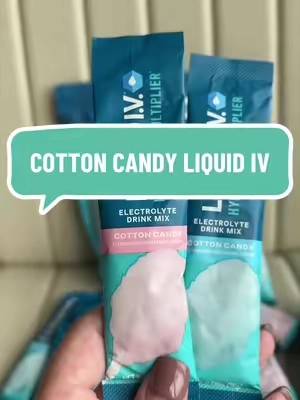 This cotton candy flavor is so popular it always sells out @Liquid I.V. #electrolytes #hydration 