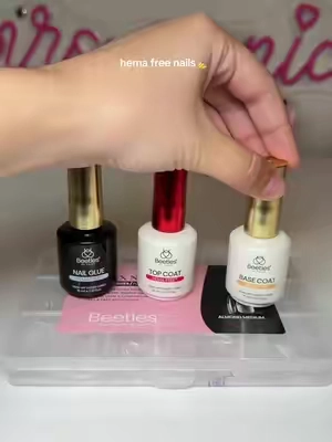 hema free gelx nails! ⭐️ @BeetlesGelPolish  #diynails #gelxnails #gelxnailkit #diynailkit #hemafree 