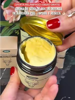 Handmade Natural 3-Piece Tallow & Pure Honey Body Cream Set - Ammonia-Free Deep Moisturizing Body Care Products, Hydrates for Smooth Skin, Gentle Adult Formula, 12 oz Whipped Balm, Deep Moisturizing Formula, #honey #balm #seboderes #antiaging #skincare @My Palette 