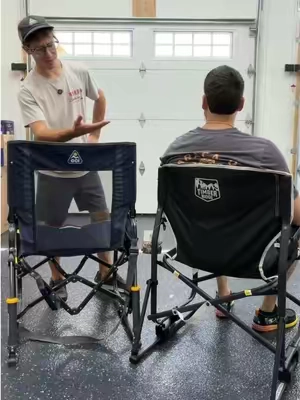 Who makes the better rocker chair? For the price they have it at today you can’t beat it #campingchair #portablechair #gcirockerchair #sportsparents #gcioutdoor 