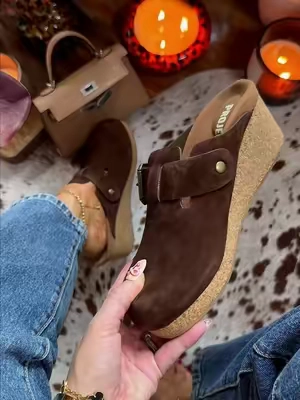 Peoject cloud clog wedges were an immediate add to cart! 🤎 #projectcloud #projectcloudclogs #platformclogs #womensclogs #clogs