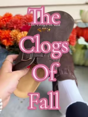 The clogs of fall🍂🤎✨ genuine leather, so comfy, cute, and actually affordable ✨ @Cushionaire  #clogs #fallshoes #womensshoes #suedeclogs #tiktokshopcreatorpicks 