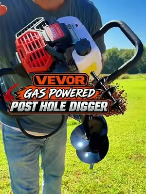 VEVOR Heavy Duty Gas Powered Post Hole Digger | Earth Auger for Fence Posts, Farms & Landscaping Make digging post holes faster and easier with this VEVOR gas powered post hole digger. Built for heavy-duty outdoor projects, this earth auger is great for installing fence posts, deck supports, mailbox posts, signs, planting trees and shrubs, farm projects, landscaping, and property maintenance. The powerful gas engine and interchangeable auger bits make it a versatile option for homeowners, farmers, contractors, and DIY projects. Keywords: VEVOR post hole digger, gas post hole digger, gas powered auger, earth auger, fence post hole digger, fence post auger, power auger, hole digging machine, landscaping tools, farm tools, fencing tools, outdoor power equipment, heavy duty post hole digger, tree planting auger, deck post hole digger #VEVOR #PostHoleDigger #EarthAuger #FarmTools #OutdoorPowerEquipment 