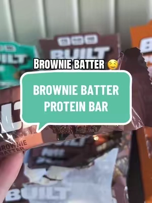 This brownie batter protein bar sells out fast 🔥 @Built Bar #proteinbar 