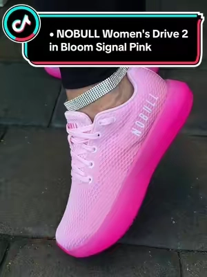 NOBULL Women's Drive 2 in Bloom Signal Pink ##nobull##pinksneakers##gymsneakers##walkingshoes##tiktokshopstockup