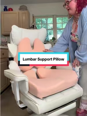Cushion Lab Back Relief Lumbar Pillow #lumbarpillow #lumbarsupport #chaircushion #backsupport #tiktokshopstockup 