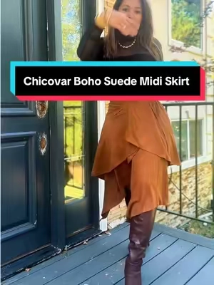 Una Falda muy coqueta con un flow muy bonito. #skirt #cowgirlaesthetic #falloutfits #bohostyle #tiktokshopstockup @Chicovar 