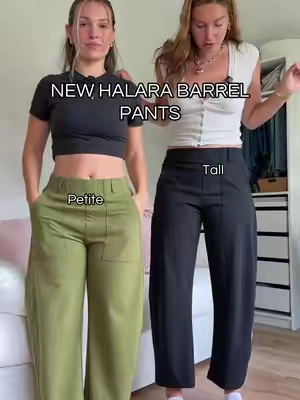 Brand new from @Halara_official ‼️‼️ petite regular and tall sizes  #tiktokshopcreatorpicks #TikTokshopbacktoschool #tallgirlapproved #barrelpants #fallfashion 