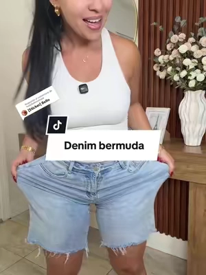 Respuesta a @Yudyfashionmoda Katch Me Chic Women's Vintage Mid-Rise Tassel Hem Baggy Denim Bermuda Shorts, Simple Style Flexible Stretch Womenswear, Casual Durable Daily Jeans, Wrinkle-Resistant Bottom #tiktikshopcreatorpicks #TikTokshopbacktoschool #bermuda #denimshorts #womenswear 