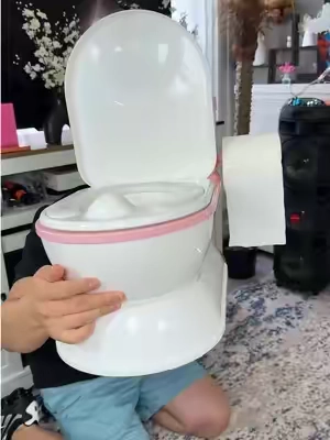 Orinal tipo toilet para bebés que comiencen con el entrenamiento de quitar el pañal #orinal #toilet #bebes #entrenamiento #quitarpañal 