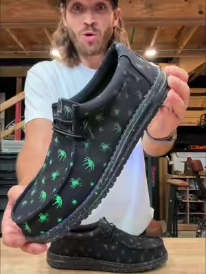 Brand new Halloween drop for the guys #heydudeshoes #heydudes #glowinthedark #halloween #HEYDUDENewArrivals 