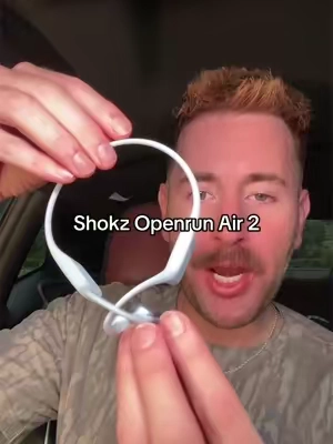 Shokz Openrun Air 2 open ear earbuds. 