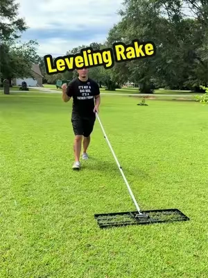 VEVOR lawn leveling rake for spreading sand, soil, and topdressing across uneven areas of the yard. #vevorsuperbrandday #tiktokshopsummersale #summerfinds #TikTokshopbacktoschool #LawnLevelingRake 