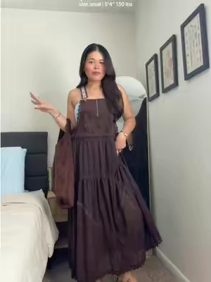 screaming FALL 🍂🤎 #overalldress #falldress