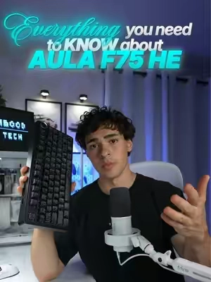 The difference between the Aula F75 HE and the original Aula F75 pro. Everything you need to know about the new one #aula #keyboard #f75 #f75pro #f75he 