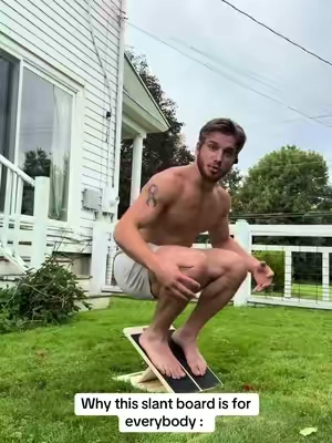 Everyone can benefit from a slant board.  #slantboard #homegym #legworkout #homeworkout #Fitness 