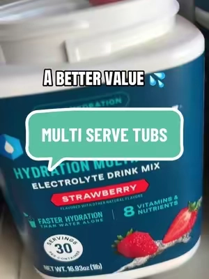 These multi serve tubs are a better value than the sticks 🚨 @Liquid I.V. #electrolytes #hydration 