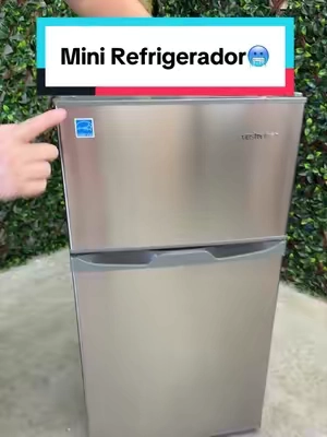 Upstreman Mini Fridge with Freezer, 1.7–3.2 Cu.Ft Stainless Steel & Black, Single or Double Door, Adjustable Thermostat, Energy Saving, Low Noise#tiktokshop #refrigerator #minifridge #upstreman #freezer @upstreman 