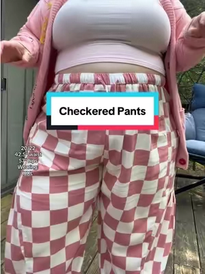 Replying to @Heathergrace these linen blend checkered pants are so cute! #linenpants #checkeredprint #plussizefashion #sohochic #tiktokshopstockup 